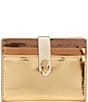 Kurt Geiger London Kensington Gold Metallic Card Holder Wallet, Color:Metal Comb - Image 1