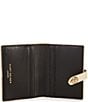 Kurt Geiger London Kensington Gold Metallic Card Holder Wallet, Color:Metal Comb - Image 3