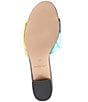 Color:Multi - Image 6 - Kensington Metallic Leather Block Heel Mule Sandals
