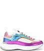 Color:White - Image 2 - Kensington Metallic Rainbow Platform Sneakers