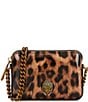 Kurt Geiger London Kensington Micro Animal Print Camera Crossbody Bag, Color:Brown - Image 1