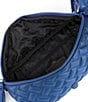 Color:Navy - Image 3 - Kensington Navy Drench Quilted Small Belt Bag