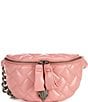 Color:Pink - Image 1 - Kensington Pink Quilted Small Belt Bag
