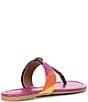 Kurt Geiger London Kensington Crystal Embellished Colorblock Logo Ornament T-Bar Sandals, Color:Pink Multi - Image 2