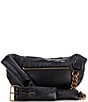 Color:Black - Image 2 - Kensington Quilted Leather Belt Bag