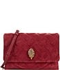 Kurt Geiger London Kensington Quilted Leather Duet Dark Red Crossbody Bag, Color:Dark Red - Image 1