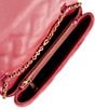 Kurt Geiger London Kensington Quilted Leather Duet Dark Red Crossbody Bag, Color:Dark Red - Image 3