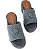 Color:Grey - Image 2 - Kensington Quilted Slip On Mule Sandals