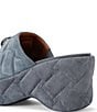 Color:Grey - Image 3 - Kensington Quilted Slip On Mule Sandals