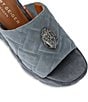 Color:Grey - Image 4 - Kensington Quilted Slip On Mule Sandals