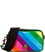 Kurt Geiger London Kensington Rainbow Leather Double Zip Camera Crossbody Bag, Color:Mult/Other - Image 1