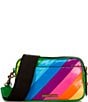 Kurt Geiger London Kensington Rainbow Leather Double Zip Camera Crossbody Bag, Color:Mult/Other - Image 2