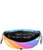 Color:Multi - Image 3 - Kensington Rainbow Metallic Striped Soft Belt Bag