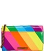 Kurt Geiger London Kensington Rainbow Wallet On Chain Crossbody Bag, Color:Mult/Other - Image 2