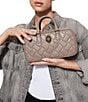 Kurt Geiger London Kensington Small Black Duffle Bag, Color:Taupe - Image 5