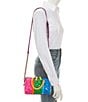 Kurt Geiger London Kensington Small Boston Neon Rainbow Satchel Bag, Color:Mult/Other - Image 4