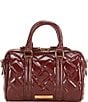 Kurt Geiger London Kensington Small Boston Satchel Bag, Color:Wine - Image 2