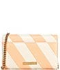 Color:Peach - Image 2 - Kensington Stripe Crossbody Bag