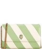 Color:Green - Image 1 - Kensington Stripe Crossbody Bag
