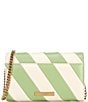 Color:Green - Image 2 - Kensington Stripe Crossbody Bag
