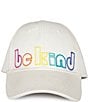 Color:Dark Beige - Image 1 - Kg Be Kind Rainbow Embroidered Baseball Cap