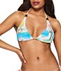 Kurt Geiger London Kurt's Cabana Triangle String Swirl Print Coordinating Bikini Top - Image 3