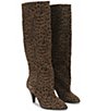 Kurt Geiger London Lambeth Slouchy Suede Leopard Tall Boots - Image 3