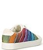 Color:Multi/Denim - Image 2 - Lane Stripe Denim Rainbow Sneakers