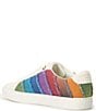 Color:Multi/Denim - Image 3 - Lane Stripe Denim Rainbow Sneakers