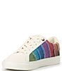 Color:Multi/Denim - Image 4 - Lane Stripe Denim Rainbow Sneakers