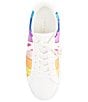 Color:Multi - Image 5 - Lane Stripe Metallic Rainbow Sneakers