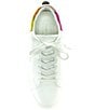 Color:Multi - Image 5 - Laney Metallic Rainbow Leather Back Platform Sneakers
