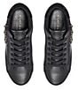 Color:Black - Image 4 - Laney Leather Embellished Eye Platform Sneakers