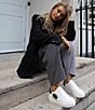 Kurt Geiger London Laney Leather Embellished Eye Family Matching Platform Sneakers, White - Image 7
