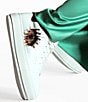 Kurt Geiger London Laney Leather Embellished Eye Family Matching Platform Sneakers, White - Image 9