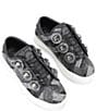 Color:Black - Image 2 - Laney Octavia Jeweled Patchwork Denim Platform Sneakers