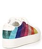 Color:Multi - Image 2 - Laney Metallic Rainbow Stripe Rhinestone Embellished Platform Sneakers