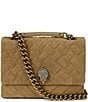 Kurt Geiger London Large Kensington Kurt Suede Shoulder Bag - Image 1