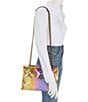 Color:Multi - Image 5 - Large Kensington Pastel Rainbow Metallic Ombre Shoulder Bag