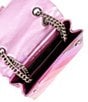 Color:Pink - Image 3 - Large Kensington Metallic Pink Striped Shoulder Bag