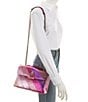 Color:Pink - Image 4 - Large Kensington Metallic Pink Striped Shoulder Bag