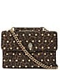 Kurt Geiger London Large Kensington Studs Shoulder Bag, Color:Brown - Image 5
