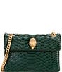 Kurt Geiger London Leather Green Mini Kensington Crossbody Bag, Color:Green - Image 1