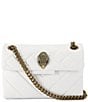 Kurt Geiger London Leather Mini Kensington Crossbody Bag, Color:White - Image 1