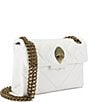 Kurt Geiger London Leather Mini Kensington Crossbody Bag, Color:White - Image 3