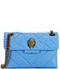 Kurt Geiger London Leather Mini Kensington Crossbody Bag, Color:Blue - Image 1