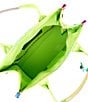 Color:Lime Green - Image 3 - Lime Green Rainbow Southbank Tote Bag