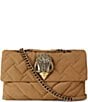 Kurt Geiger London Macro Kensington Suede Crossbody Shoulder Bag - Image 1