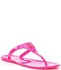 Color:Fuchsia - Image 1 - Maddison T-Bar Drench Slip On Thong Sandals