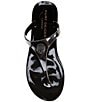 Color:Black - Image 5 - Maddison T-Bar Drench Slip On Thong Sandals